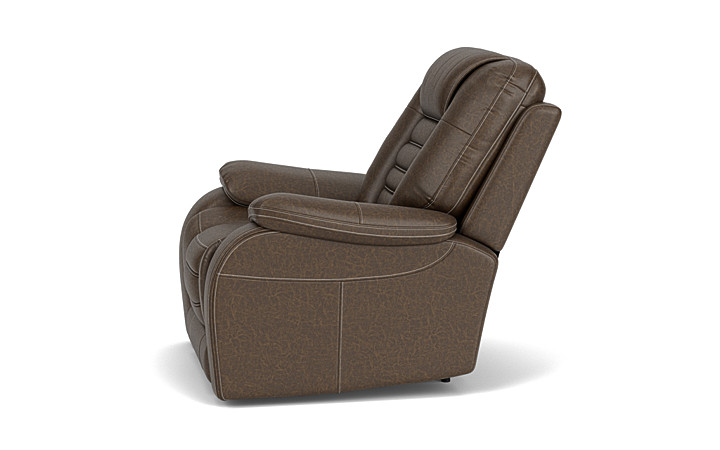 Malibu 3 Power Recliner in Platinum Leather